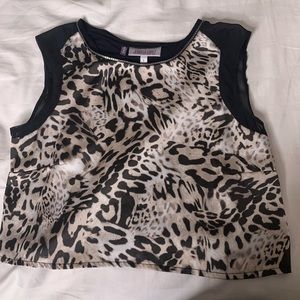 cheetah print crop top